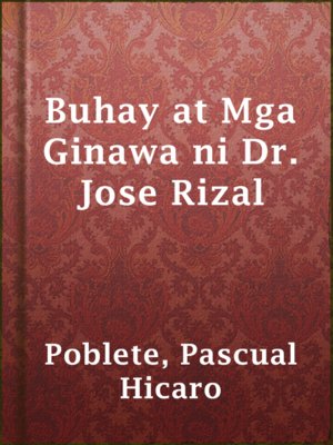cover image of Buhay at Mga Ginawa ni Dr. Jose Rizal